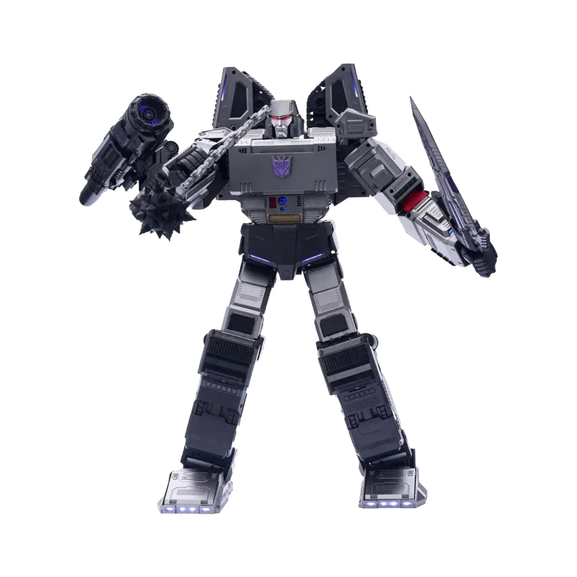Robosen Flagship Megatron Robot Auto-Trasformabile | Controllo Vocale e App | Modalità Robot e Carro Armato | 36 Servomotori, 118 Microchip, 112 LED | Collector Premium