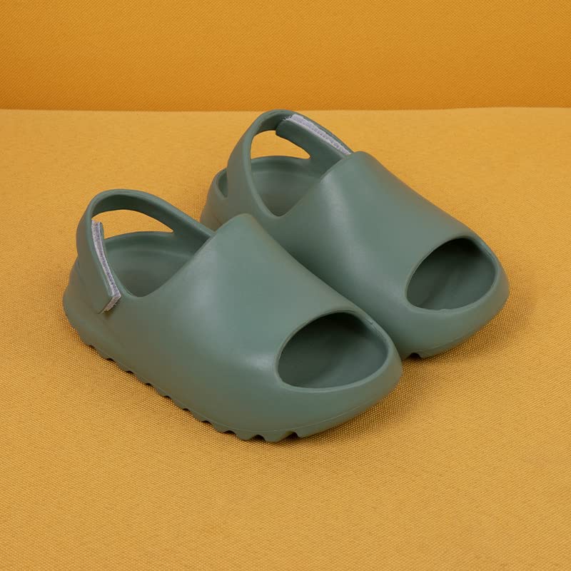 Image of Toddler Little Kids Slides Sandals, Kid Summer Slip On Slides Sandals,Slippers with Strap Anti-slip Water Shoes,Indoor Outdoor Lightweight Slippers Sandals for Boys and Girls