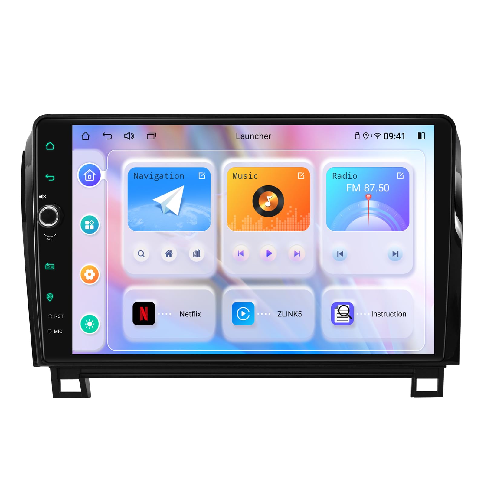 JOYING Radio for Toyota Tundra 2007-2013 & Toyota Sequoia 2008-2018 Android 12 Car Stereo 10.1" Touch Screen 4GB+64GB with Wireless Carplay Android Auto Bluetooth Plug and Play Head Unit(JY-TZ167N4)