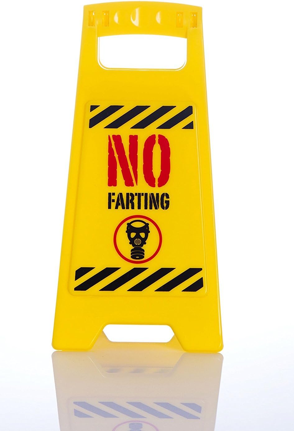 Boxer Mood Swing Warnschild - Lustiges Büro Schild 25x11.8cm Gelb