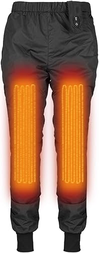 MIDIAN Heated Pants for Mens Winter 12V Motorcycle Protective Gear Electric Heating Trousers with 2 Heat Zones