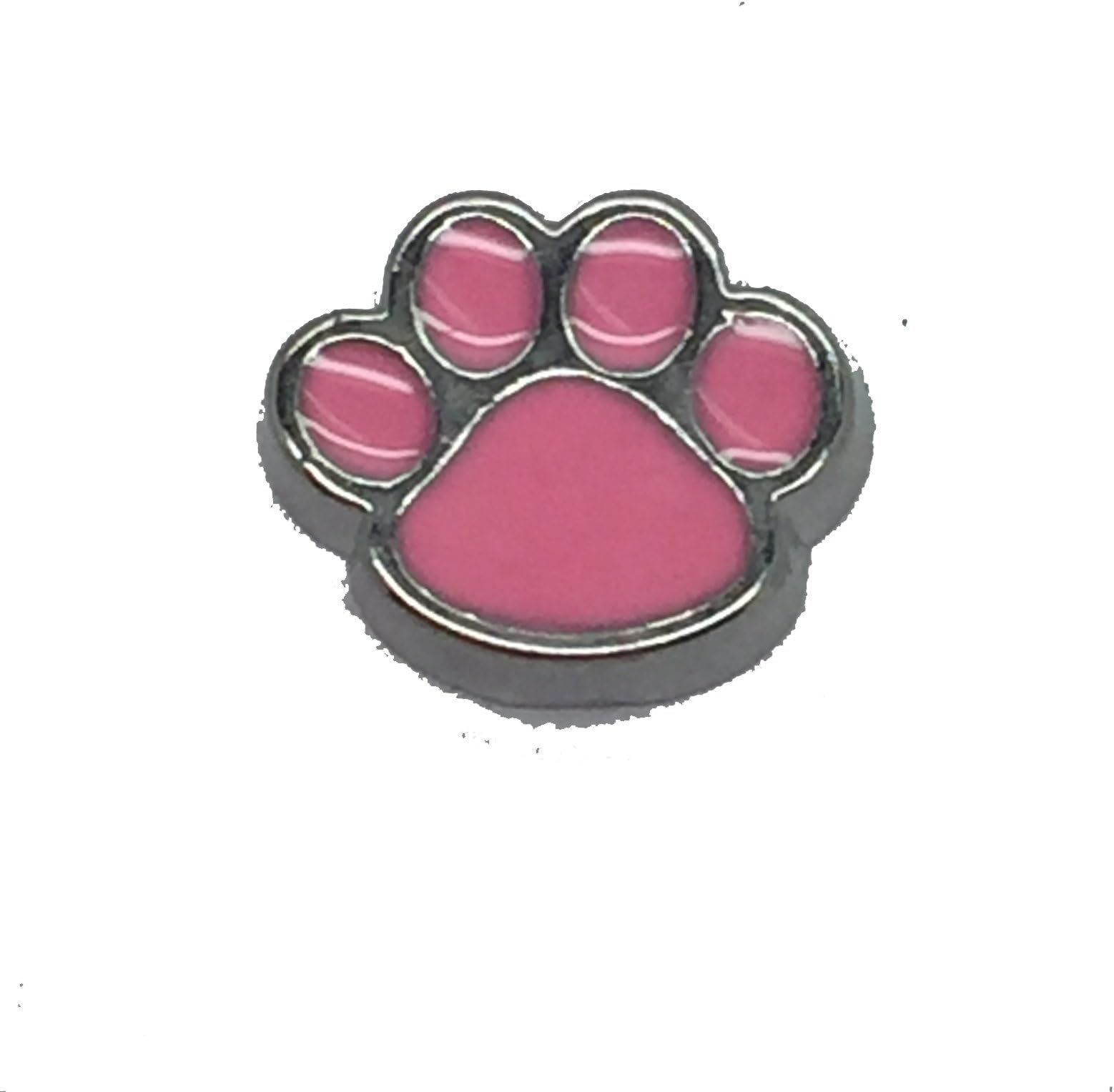Pink DOG PAW Floating Charm