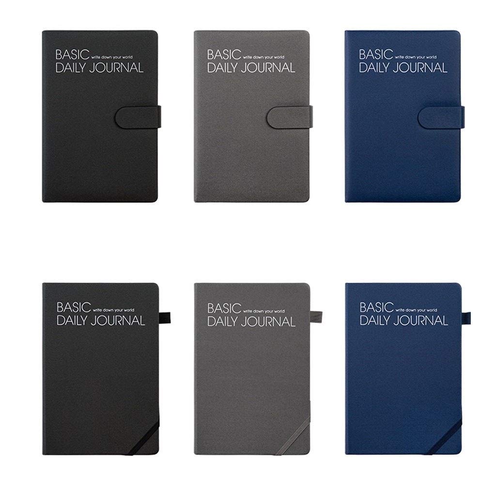 Journal Business Simple Multi-Fonctions Notebook Horizontal Ligne de Ligne Creative Papeterie Creative Papeterie Office Notepad (Color : Blue)
