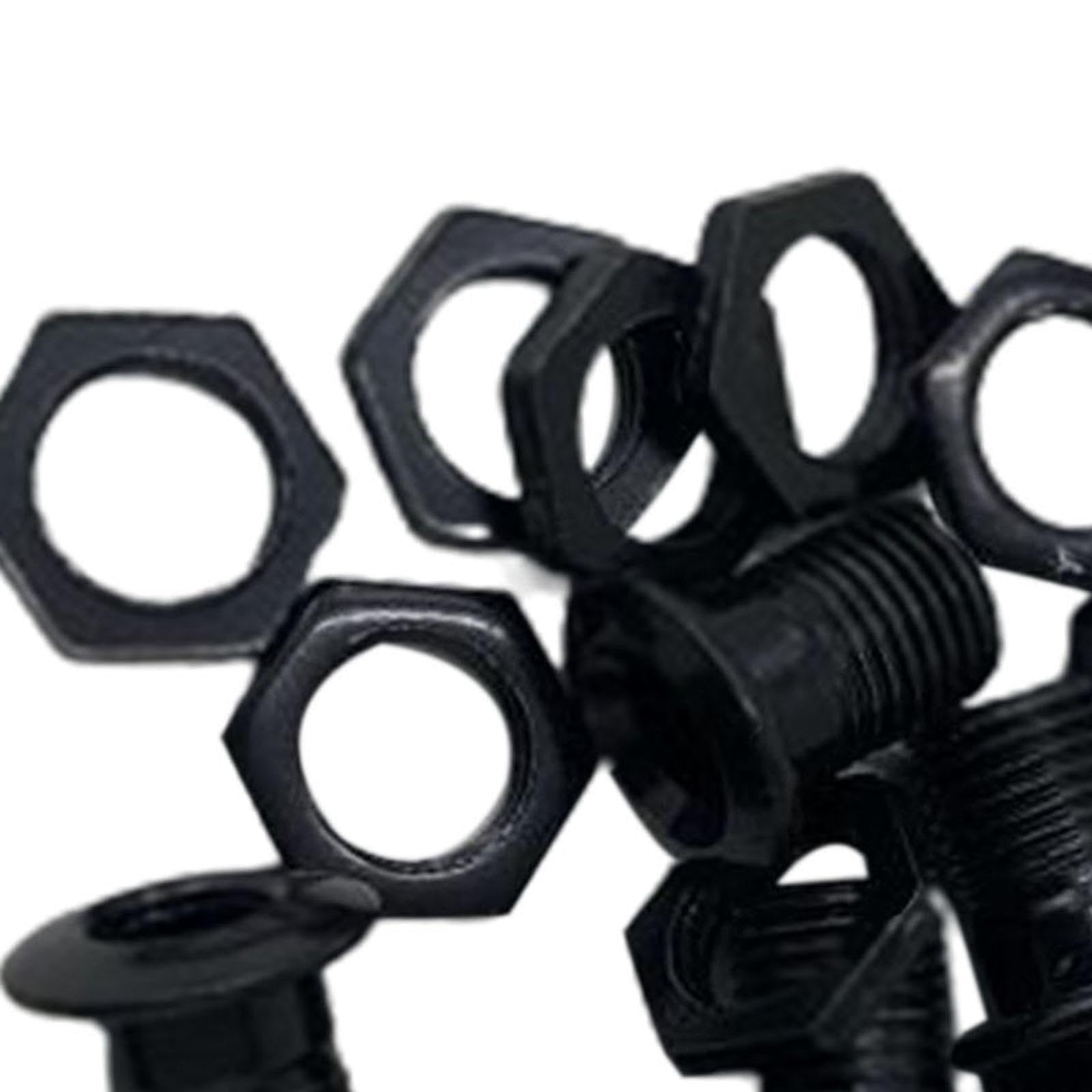 LOVIVER 10 pièces évent pour batterie, partie de batterie 1/2 "instruments de musique d'engrenage, pièces de caisse claire Tom, pièces de Percussion, Kit de, Noir