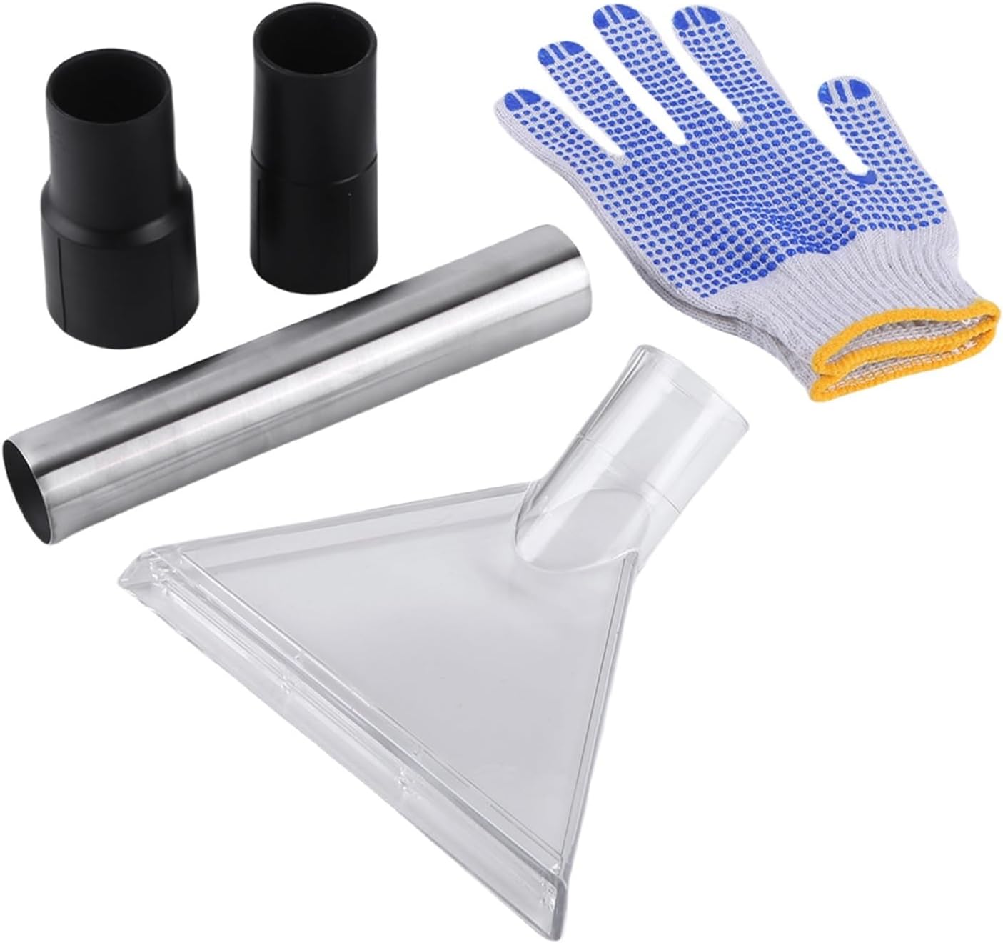 Universal Clear Vacuum Extraction Accessory Transparent Water Suction Head Vacuum Cleaner Part for Cleaning Sofa Carpet Car Seat(Large)