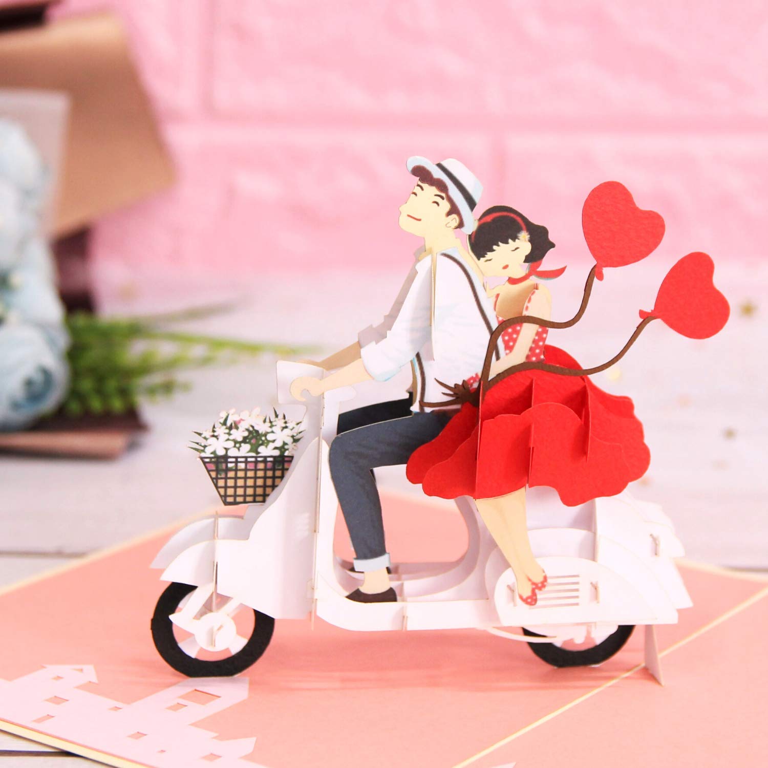 3D Pop-Up Karte "Love You Forever" - Für Jahrestag, Valentinstag Oder Hochzeit, 15,2x20,3 Cm, Mit Umschlag