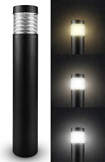 LightingLabs 39-Inch 20W LED Bollard Landscape Lights - 3CCT 3000K/4000K/5000K, IP65 Waterproof, 120-277V Pathway Lights for Gardens & Driveways