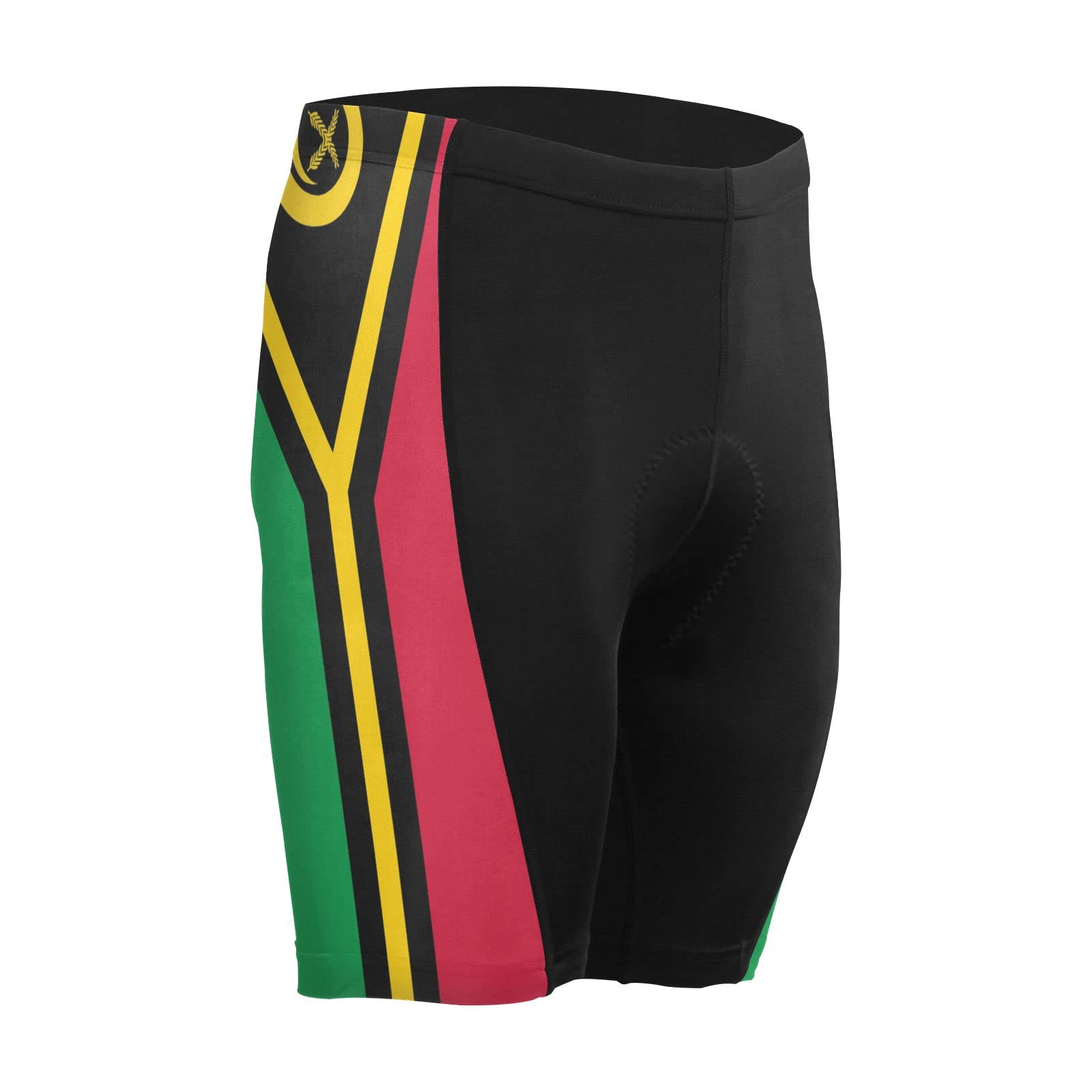 Vanatu Flag Men's Bike Shorts Padded Cycling Bicycle Biking Shorts Tight Multicolor