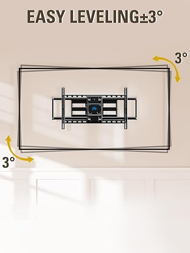 Miniatura 5 de Mounting Dream Soporte de pared para TV para la mayoría de televisores de 42 a 90 pulgadas, soporte de TV de movimiento completo premontado con