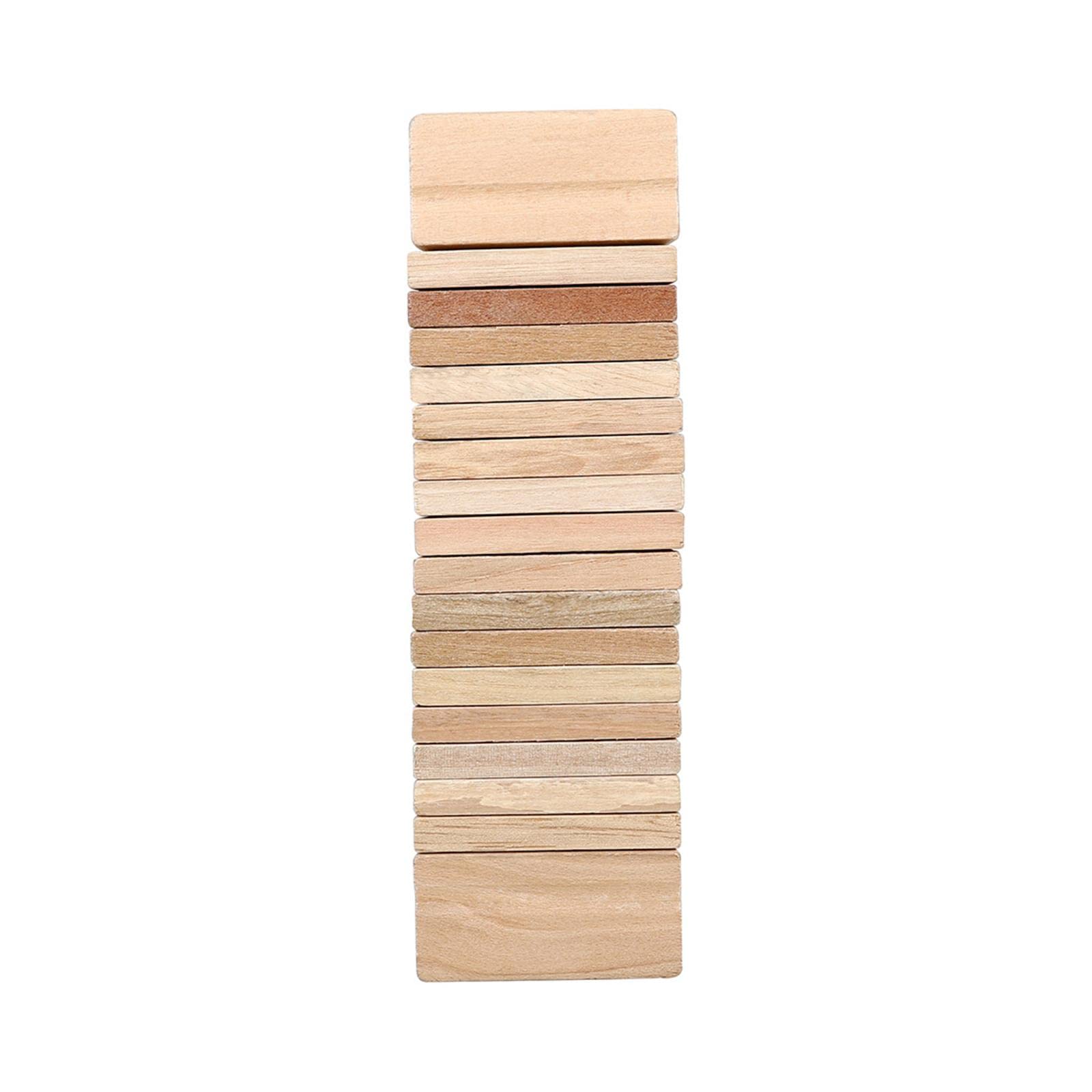 Menolana Castanets Clapper Shaker Musical Instruments Clatter Percussion Instrument for Kids, Wood Color