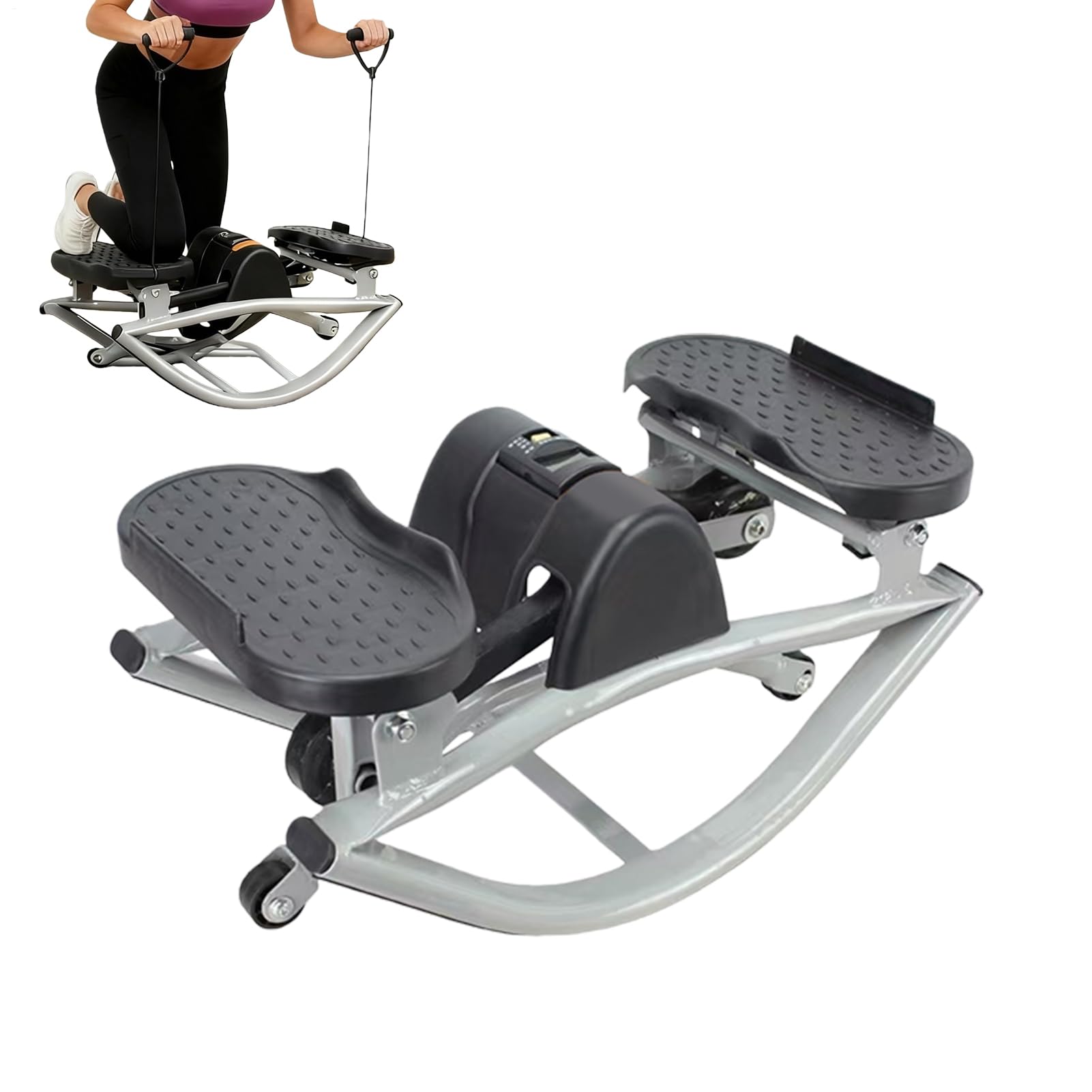 Stepper para entrenamiento, para entrenamiento fitness y gimnasio – Máquina para ejercicios Stepper lateral para casa, para casa, gimnasio, dormitorio, rodilla, piernas, glúteos abdominales, hombres y