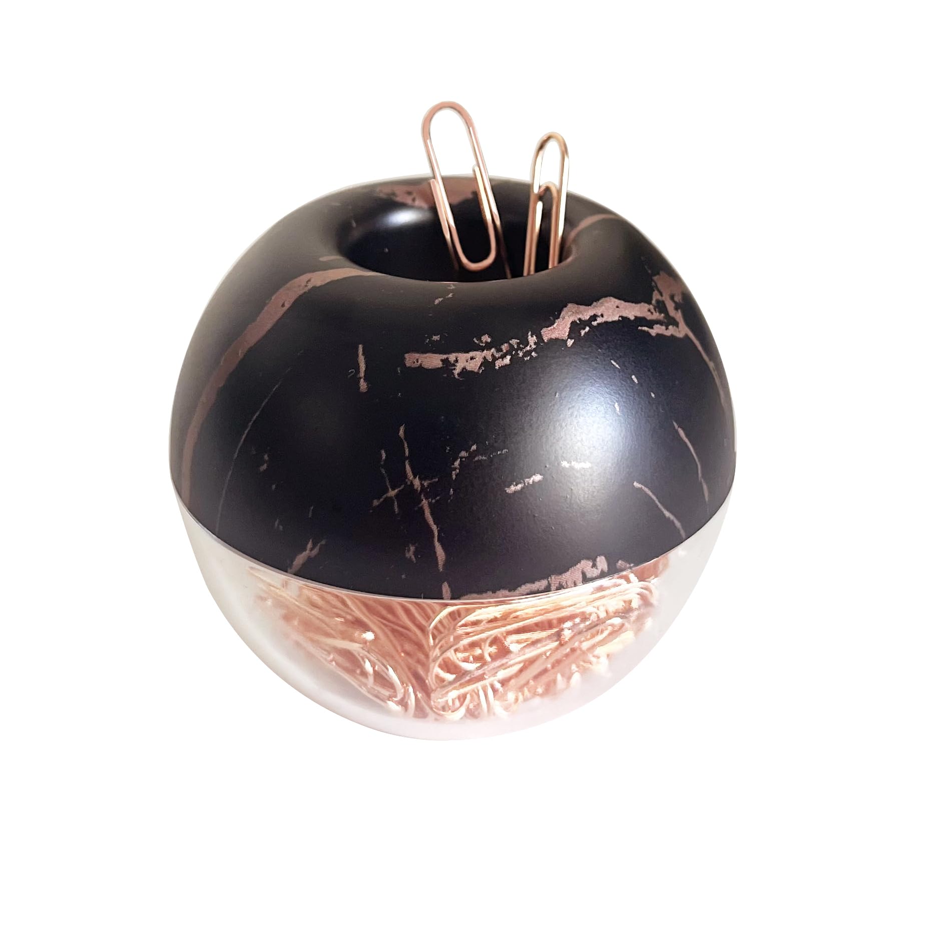 Black Marble Paper clips holder , Magnetic Paper clips holder Desk Organizer Supplies For Office School Home