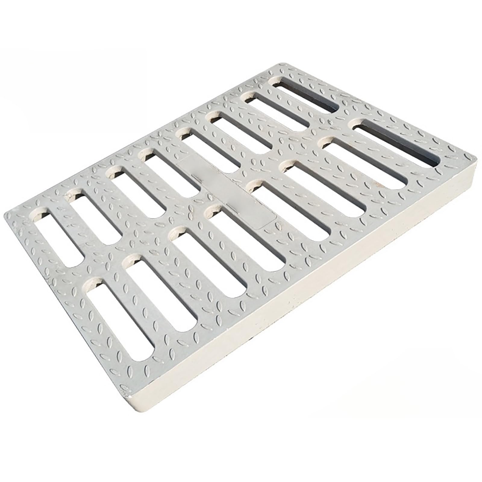 Grille d'évacuation 40x50 cm pour caniveau de trottoir et drainage extérieur