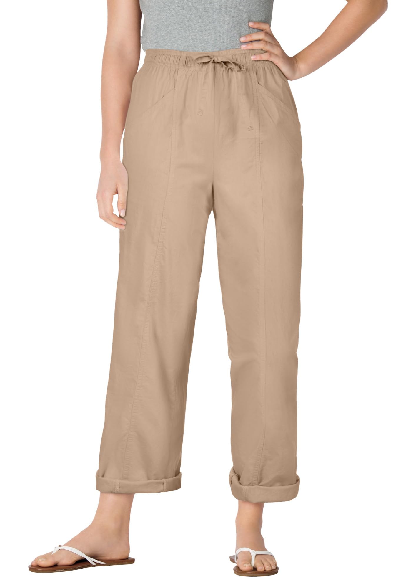 Woman Within Plus Size Petite The Boardwalk Pant
