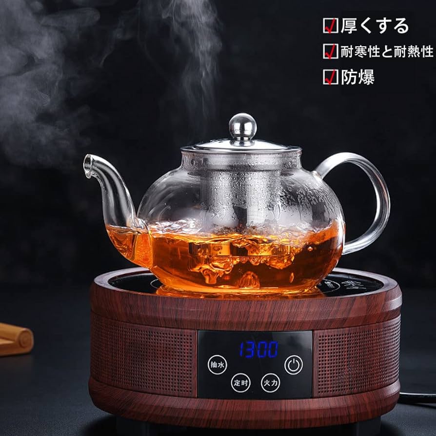 直火対応 ガラス急須ティーポット 1000ml - 耐熱・割れにくい Amazon 直火対応 ガラス急須ティーポット 1000ml - 耐熱・割れにくい Amazon