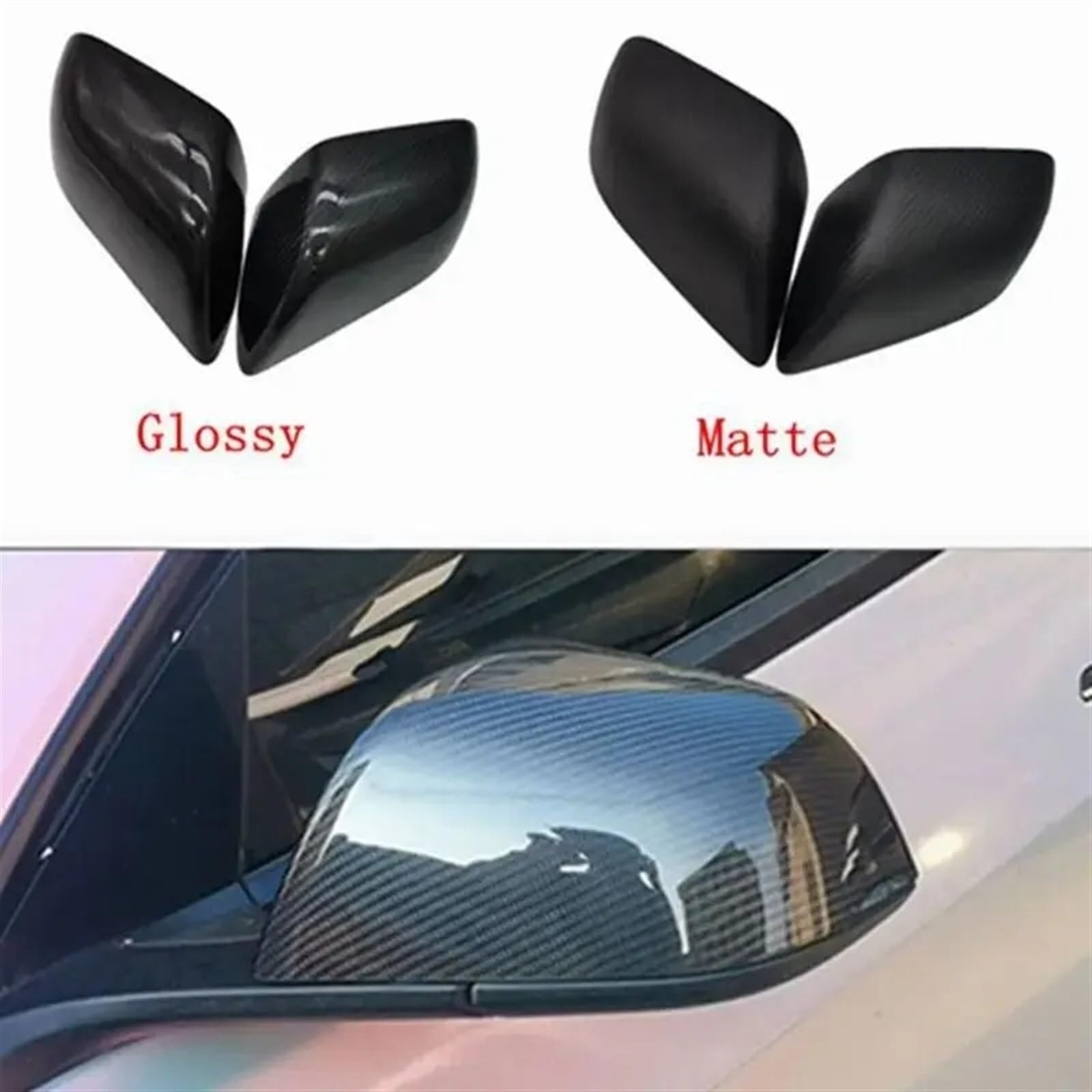 Coques Rétroviseurs Style Carboné Pour Tesla Model Y (2021-2024) – Protection & Look Sportif