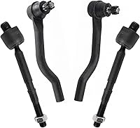 Vista 62 de TRQ Juego de varillas de acoplamiento delanteras interiores y exteriores, 4 piezas, compatibles con Infiniti G35 03-09 Nissan 350Z 2003-2007