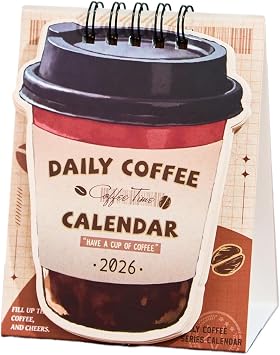 Desk Calendar Coffee Theme Decoration Schedule