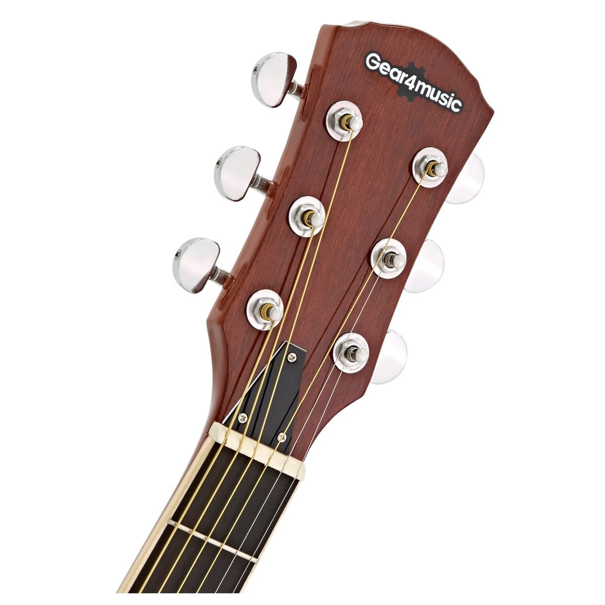 Chitarra Resofonica Manico Arrotondato, Corpo Sunburst, Gear4music | Ponticello a Ragno dal Design Classico a Cono Singolo, Manico Rotondo Comodo per il Blues, Tono Equilibrato Abete/Sapele