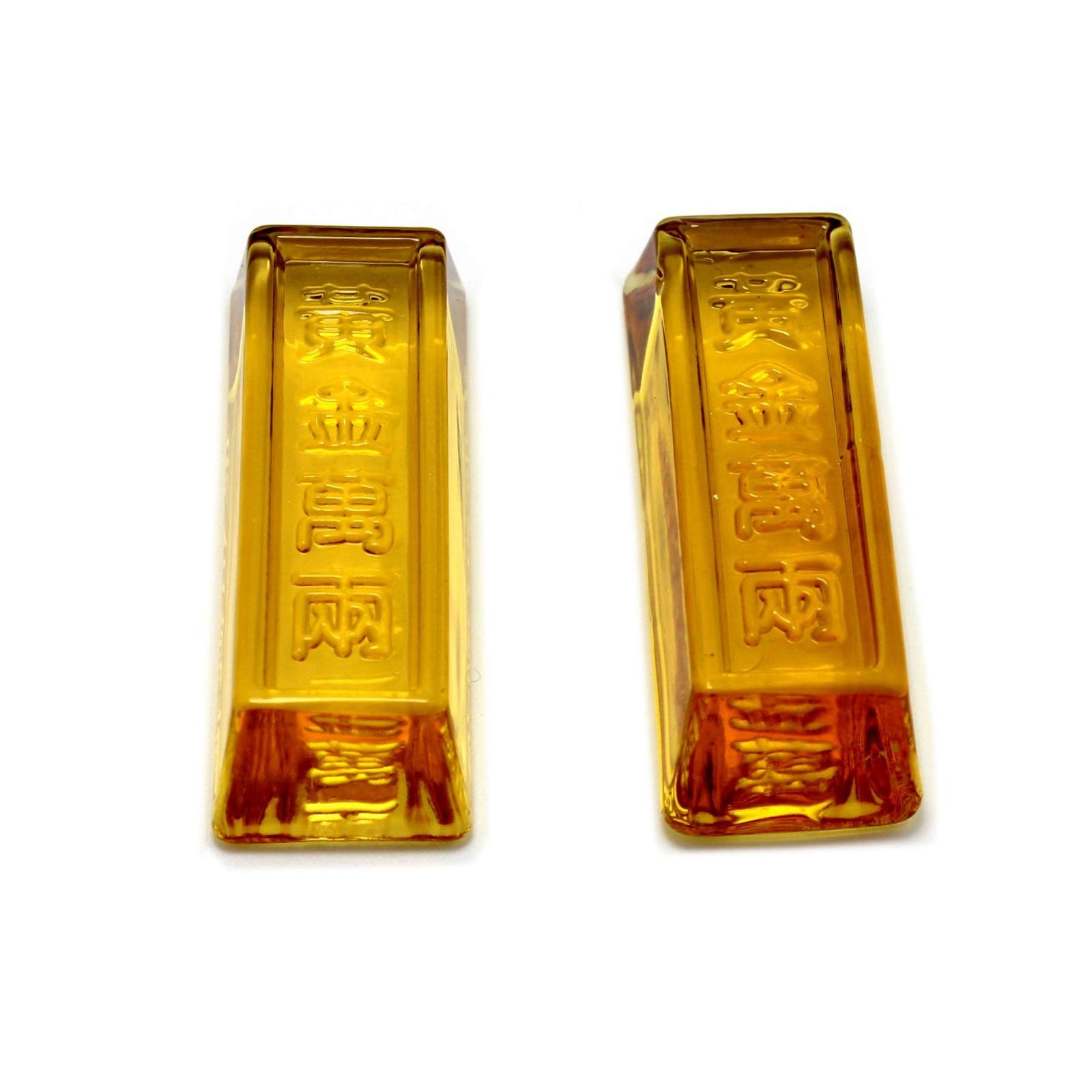 Amazon | 一心斎 黄金万両 金運 文鎮 水晶 書道用品 - クリスタル