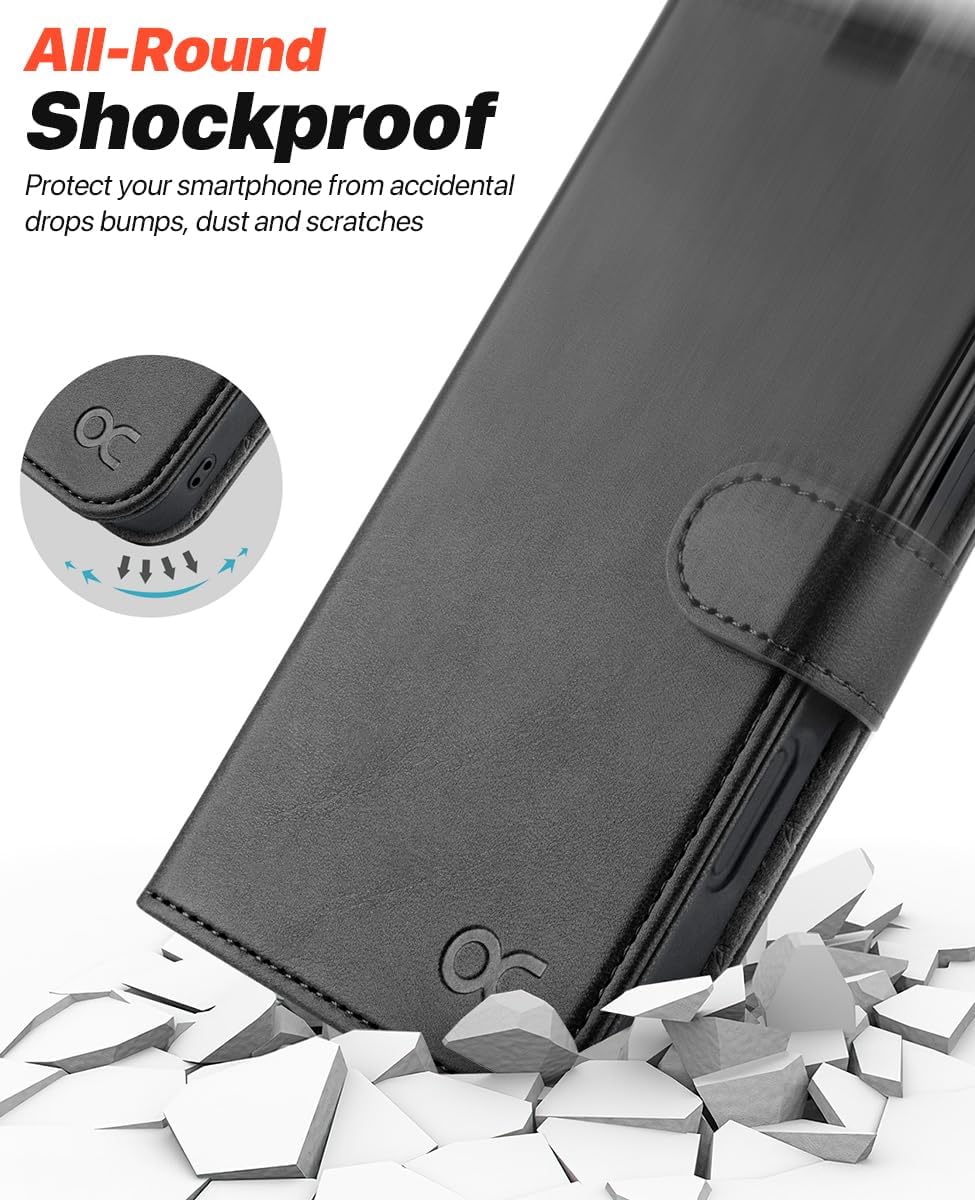 OCASE for iPhone 16 Pro Max Case Detachable Wallet Case with Card Holder, 2 in 1 Pu Leather Flip Folio with RFID Blocking Stand Wrist Strap Shockproof Phone Cover 6.9 Inch 2024, Graphite - Image 8