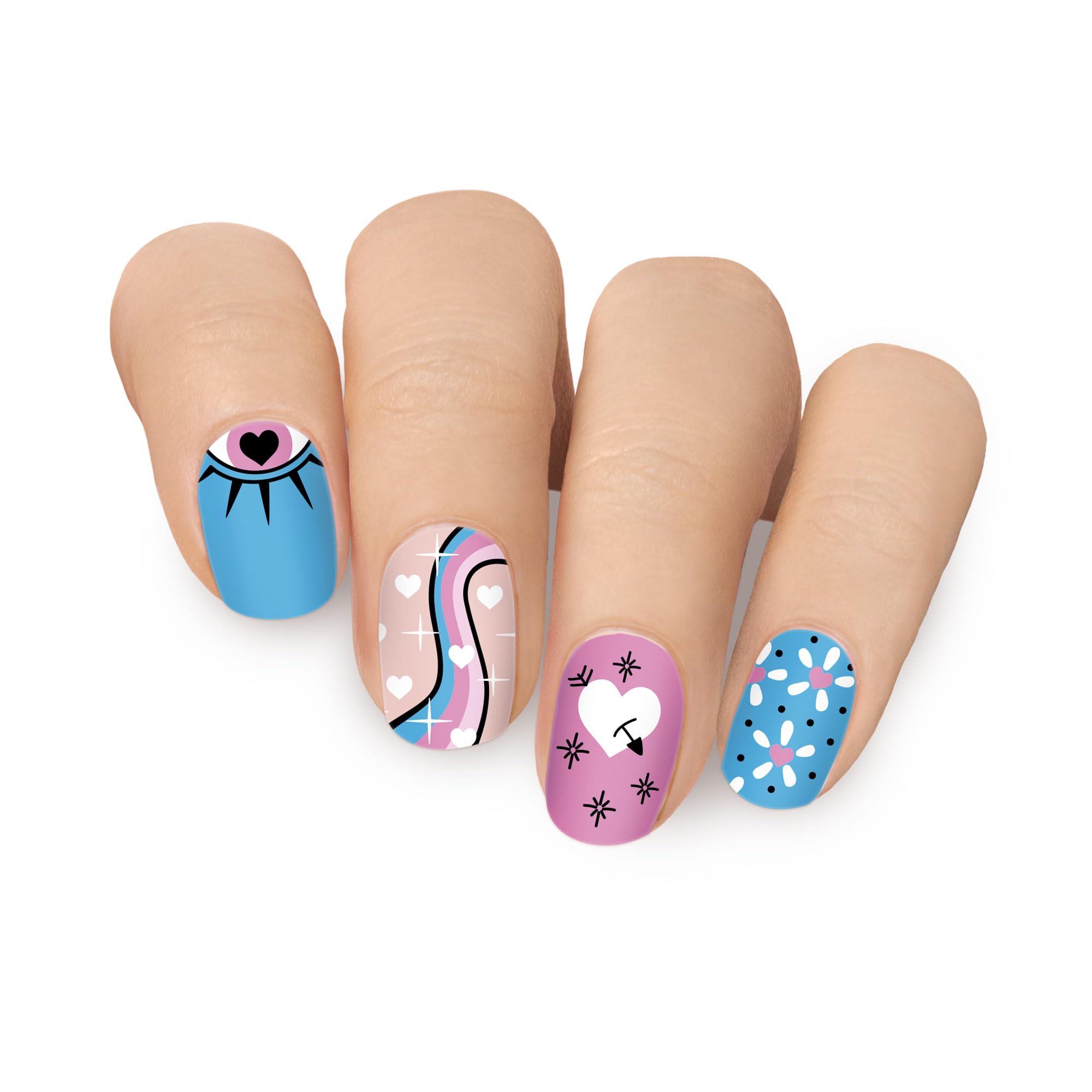 MOYOU LONDON Semi Cured Gel Nail Strips, 20 Pcs. Waterproof Gel Nail Wraps, Cures in Sunlight or UV/LED Lamp - Image 2