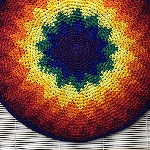 Extra Large Tam Beret Slouchy Dread Loc Cap Beanie Hat Crochet Breathable Cotton Rainbow Star #TOP7
