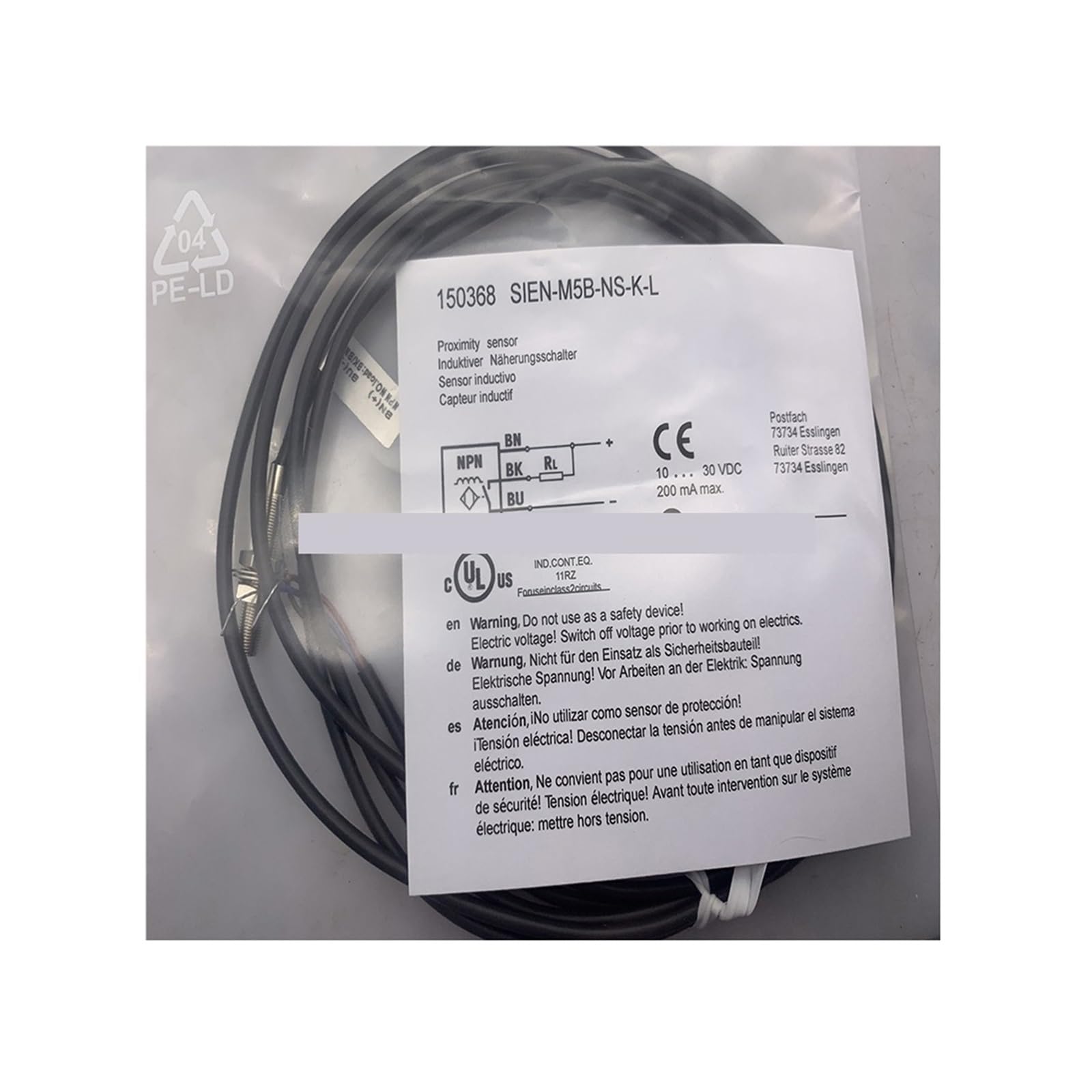 Détecteur de proximité SIEN-M5B-PS-S-L Festo inductif M5 pour automatisme