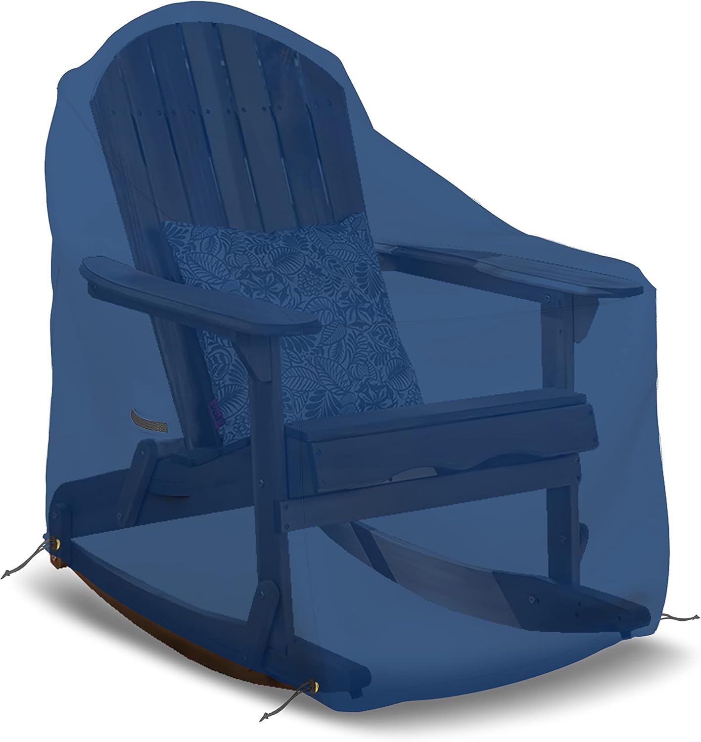 Covers & all Adirondack Chair Cover, 18 Oz Heavy Duty Waterproof UV & Weather Resistant All Season Protector, Outdoor Furniture Cover with Air Vents & Drawstrings (36" W x 34" D x 32" H, Blue)