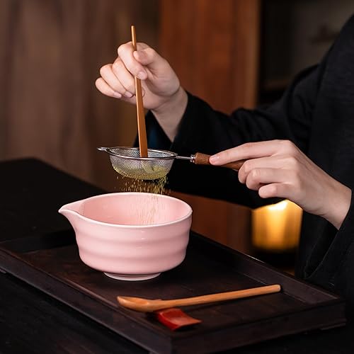 Miniatura 7 de Juego de ceremonia de matcha de alta calidad, kit completo de rituales de 9 piezas, presentado en caja de regalo magnética de lujo, perfecto para