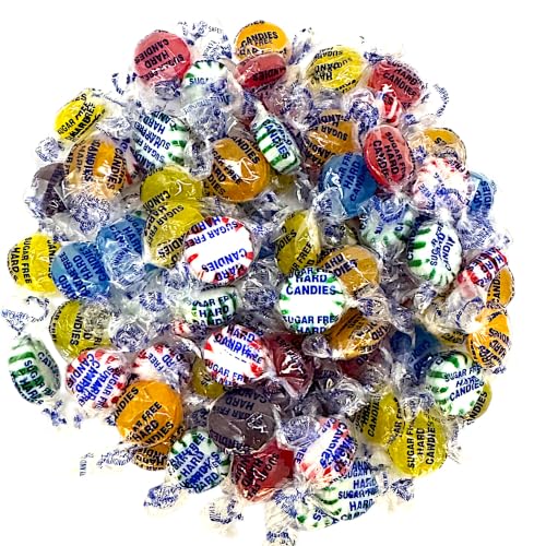 Sugar Free Ultimate Variety Mixed Flavors Gourmet Hard Candy-Peppermint, Spearmint, Cinnamon, Lemon, Butterscotch,and Berry-Keto Friendly- Premium Quality 1.5 lbs, Delicious Taste Individually Wrapped Assortment of Flavors Hard Candy-Ideal Diabetic & Gluten Free(24 oz)