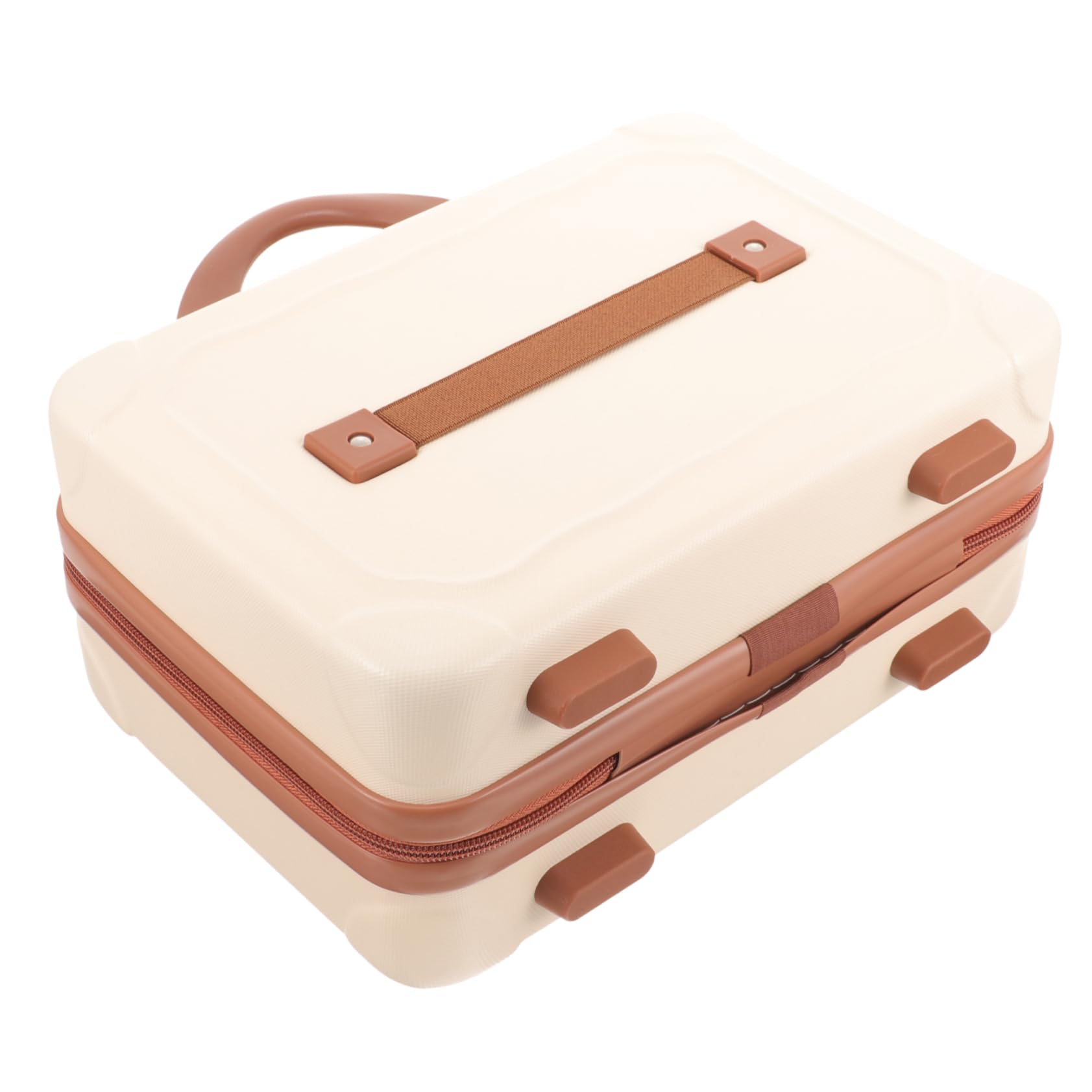 OSOLADY Makeup Carrying Suitcase Small Makeup Storage Case Travel Toiletry Bag Mirror Stylish Functional for Women