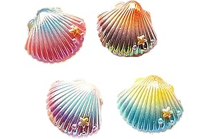 4Pcs Shell Shape Diamond Art Magnet Cover Holder Picture Cross Stitch Diamond...