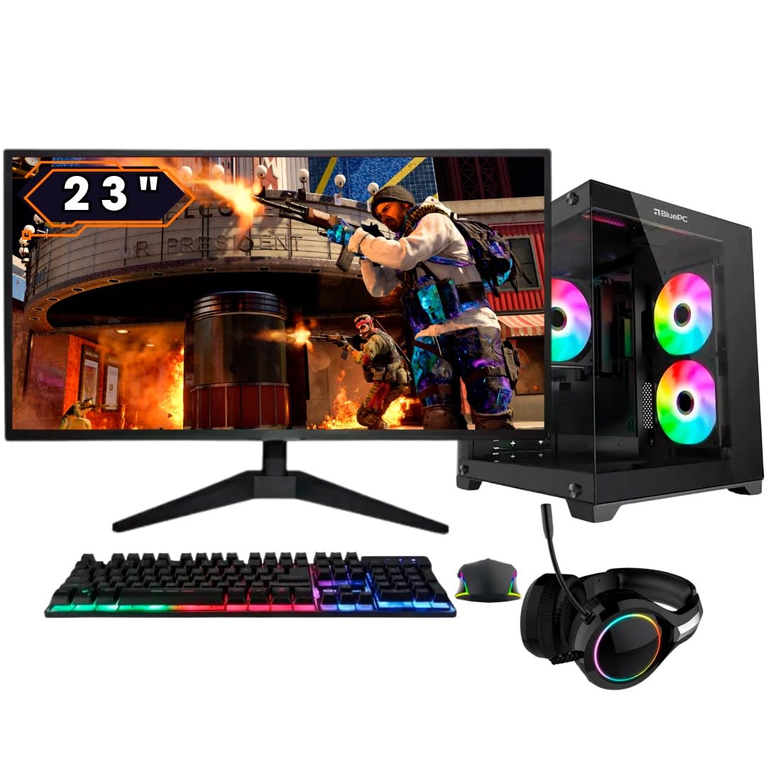 PC Gamer Completo BluePC FIRE - AMD Ryzen 5 5600GT, 16GB DDR4