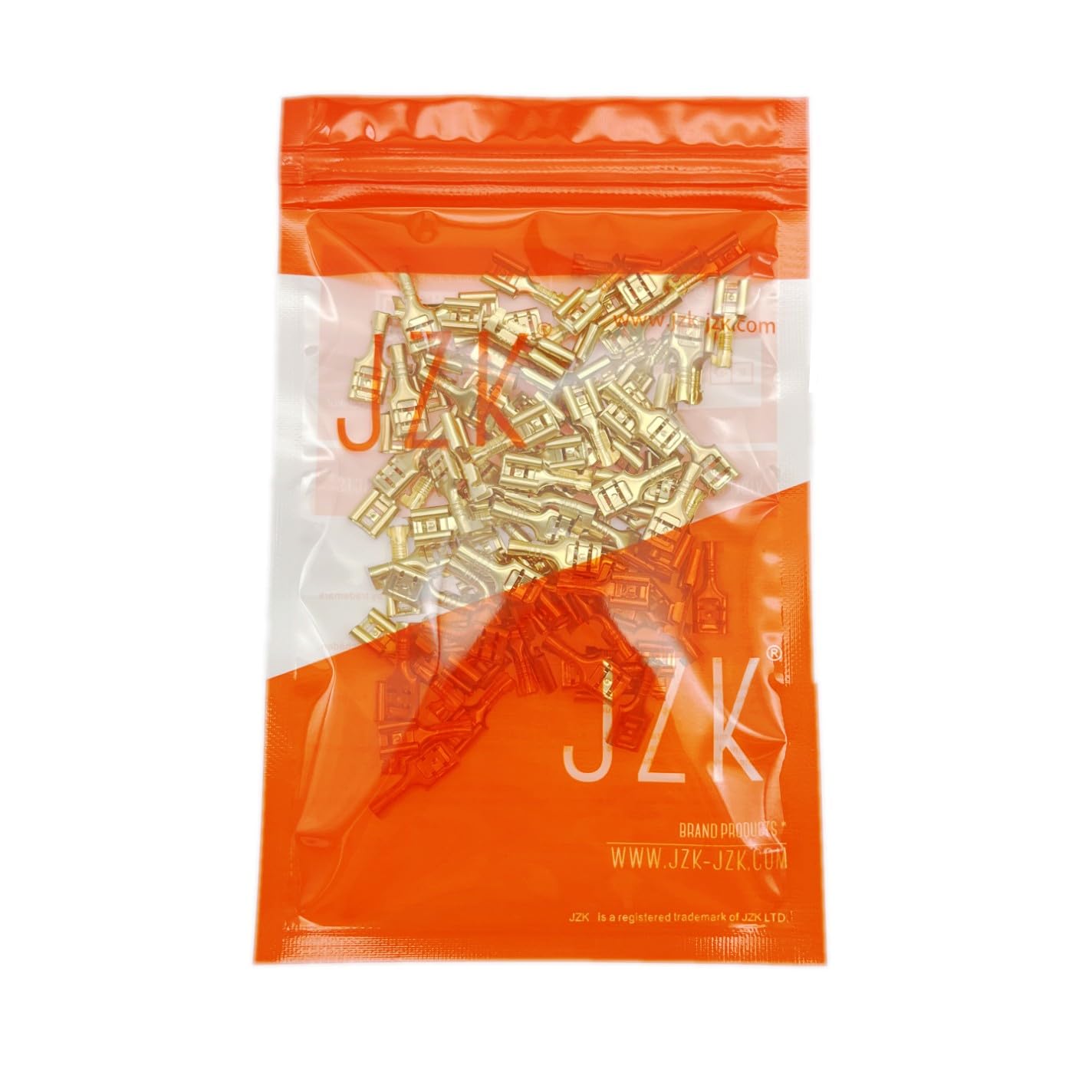 JZK 100 piezas 6,3 mm hembra terminales de engarzado de pala conectores de empalme rápido terminales de pala de engarzado de alambre