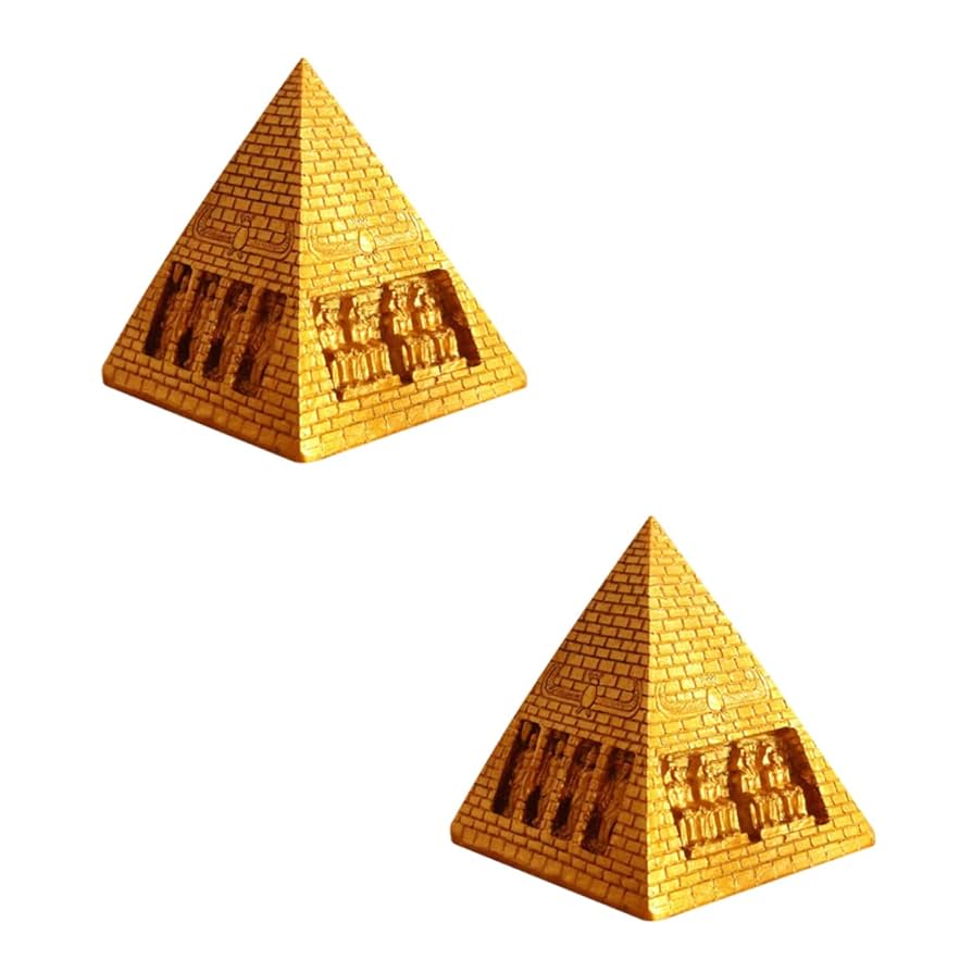 Amazon.co.jp: MUSISALY 2個 ピラミッドの飾り ピラミッドの置物