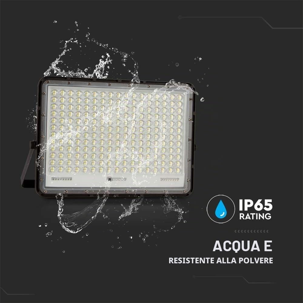 V-TAC Kit pannello solare con proiettore 2600 lumen 4000K 3metri di cavo batteria sostituibile VT-240W - 7830