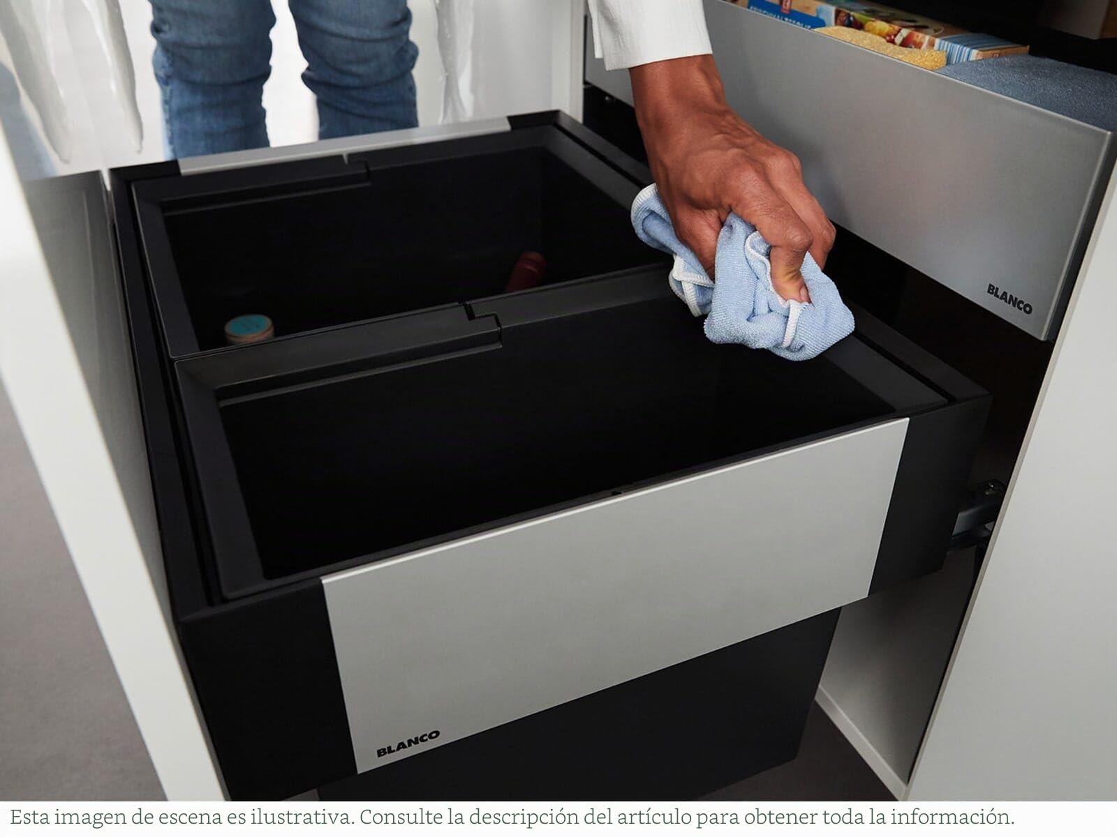 BLANCO SELECT II 60/2 Orga 526208 Sistema organizador de cocina para instalar bajo el fregadero