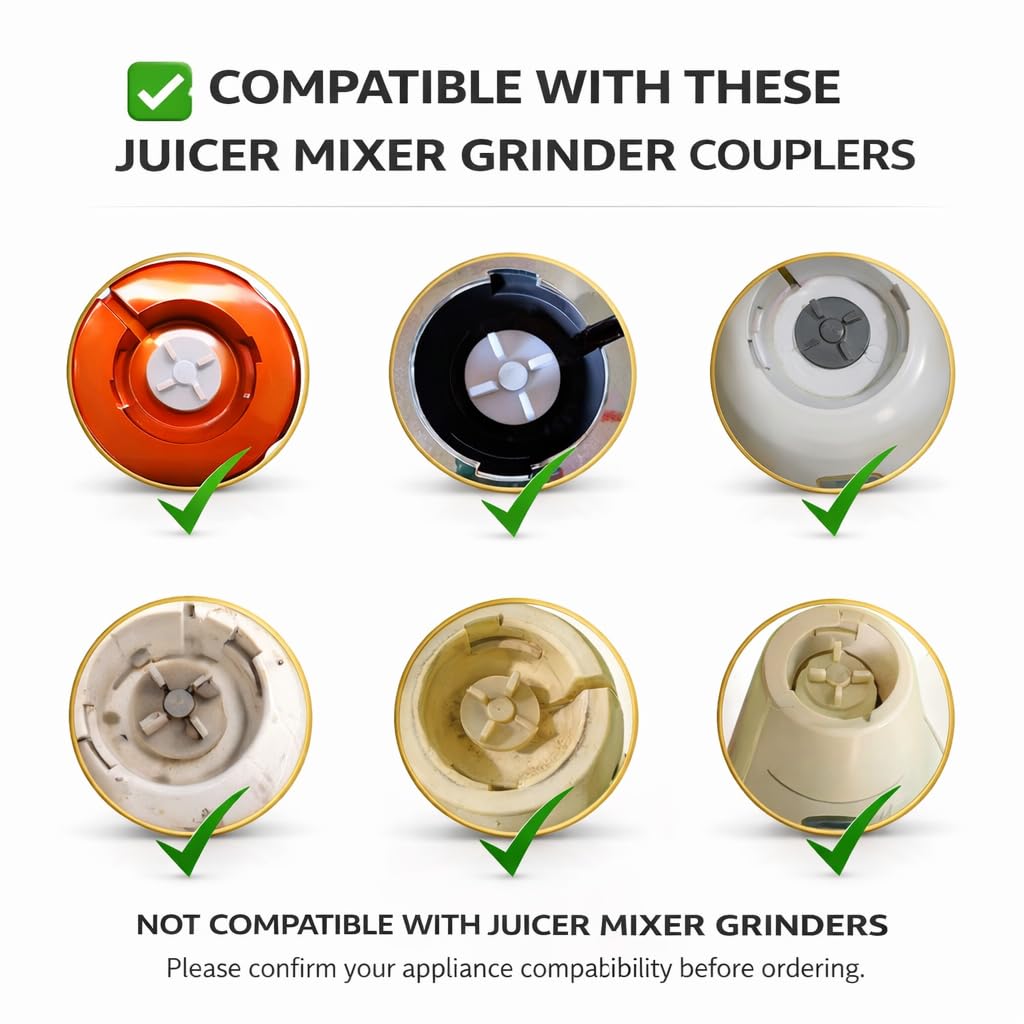 Wonder Star mixer grinder chutney jars (various sizes)||for long-wayy, activa, sumeet, orient, bajaj gx models, preeti, prestige mixer|alloy base|4 teeth couplers (chutney jar 400ml) 500 Watt, Silver — Amazon image 6