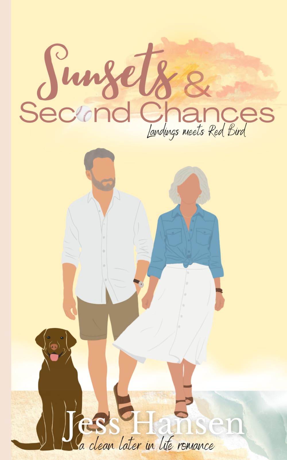 Sunsets and Second Chances: A Clean Later in Life Romance (Red Bird Baseball)