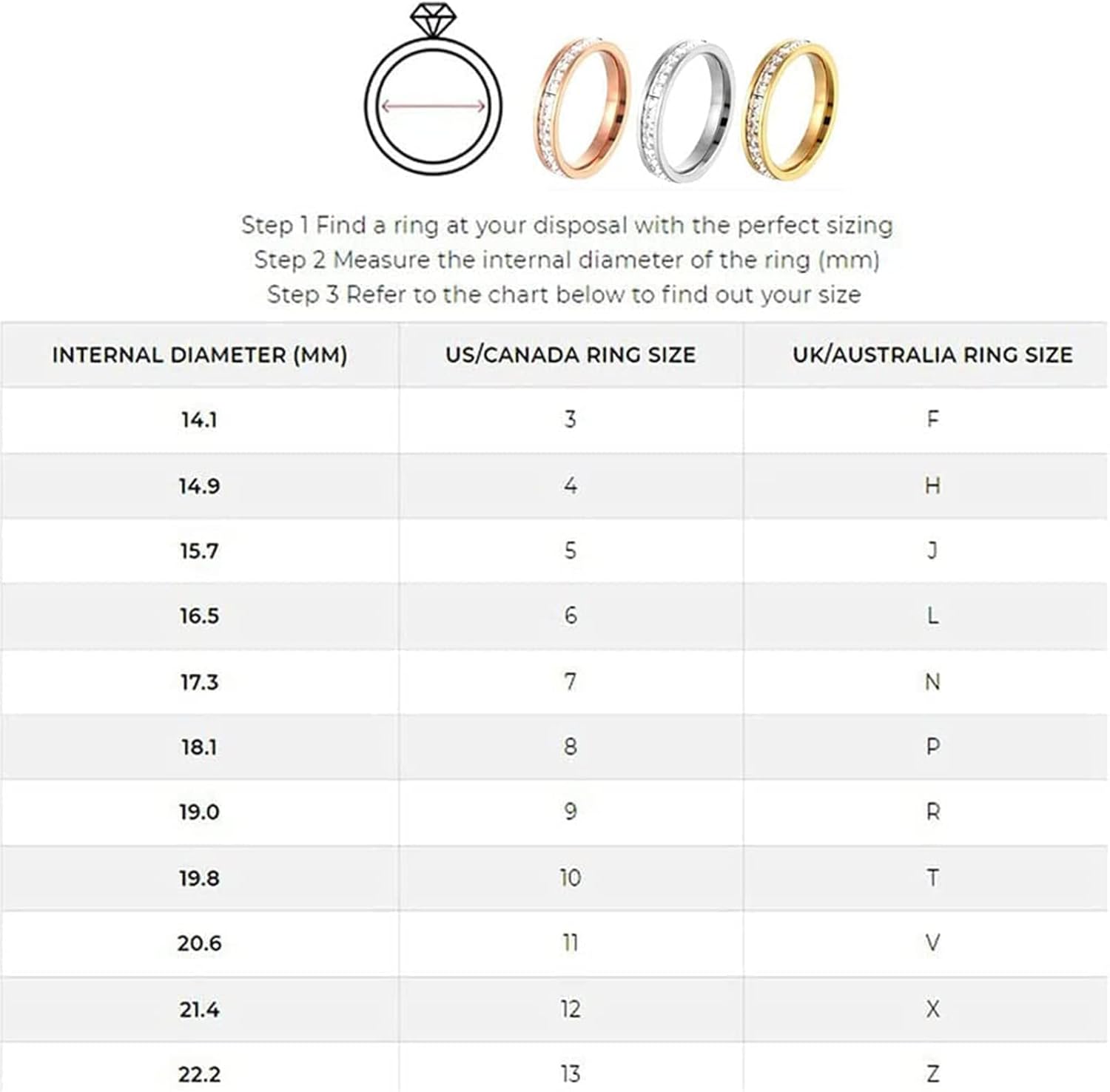 6 Pcs Slimplify Thermogenic Slimming Ring, Thermogenic Slimming Ring,Slimming Physical Therapy Ring,Titanium Steel Cubic Zirconia Rings for Anxiety Fidget Ring (6PCS,9)