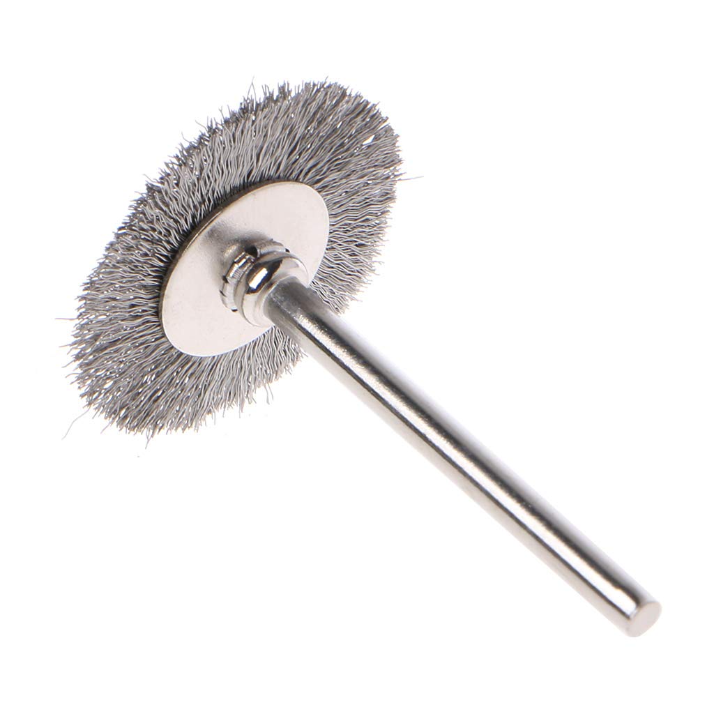hokojix 10 PCS fessional Stainless Steel Wire T-Shape Brush Rotary Tool for Drill Polishing Accessories