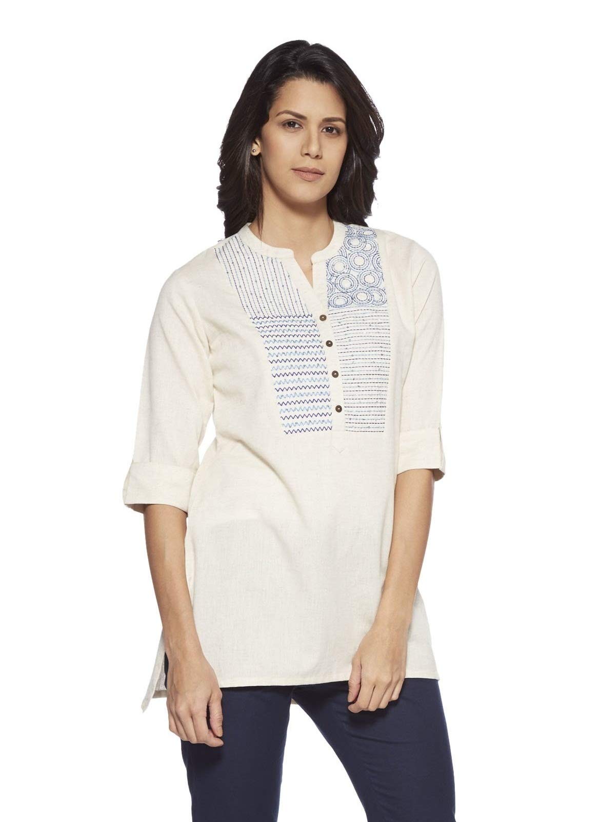 pistaa's Women's Cotton Straight Short Kurti-picture-41
