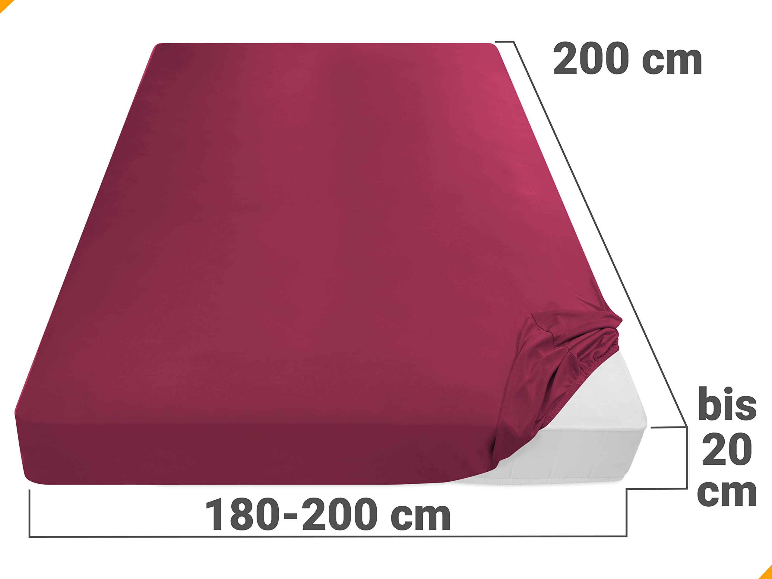 npluseins Microfibre Fitted Sheet, Breathable and Suitable for Allergy Sufferers 1519.2192, Microfibre, 100% polyester - Image 3