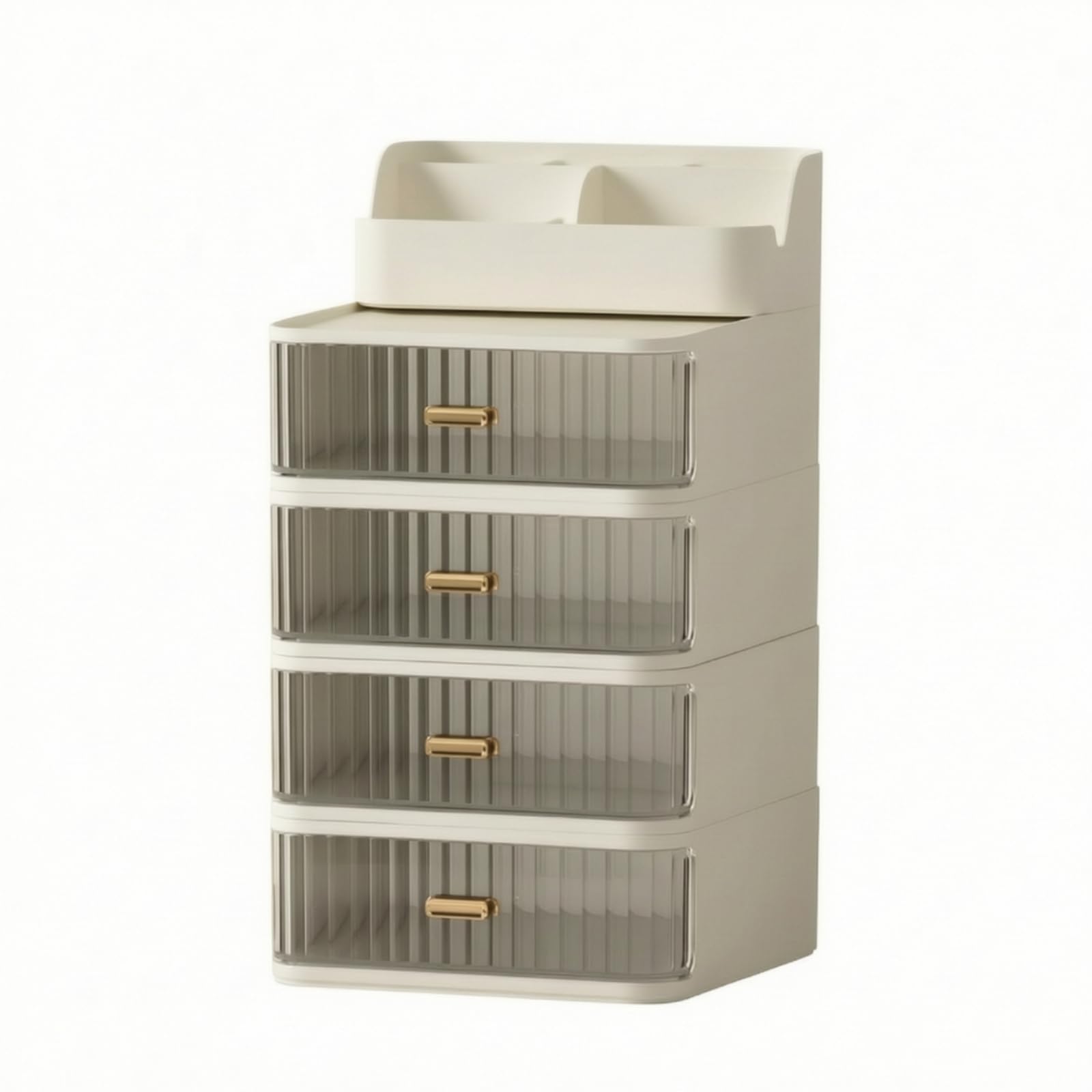 Organizzatore con Cassetti Salvaspazio Porta Penne da Scrivania Multi Livello Portaoggetti per Impiegati, Ufficio, 20 20 37.5 Cm