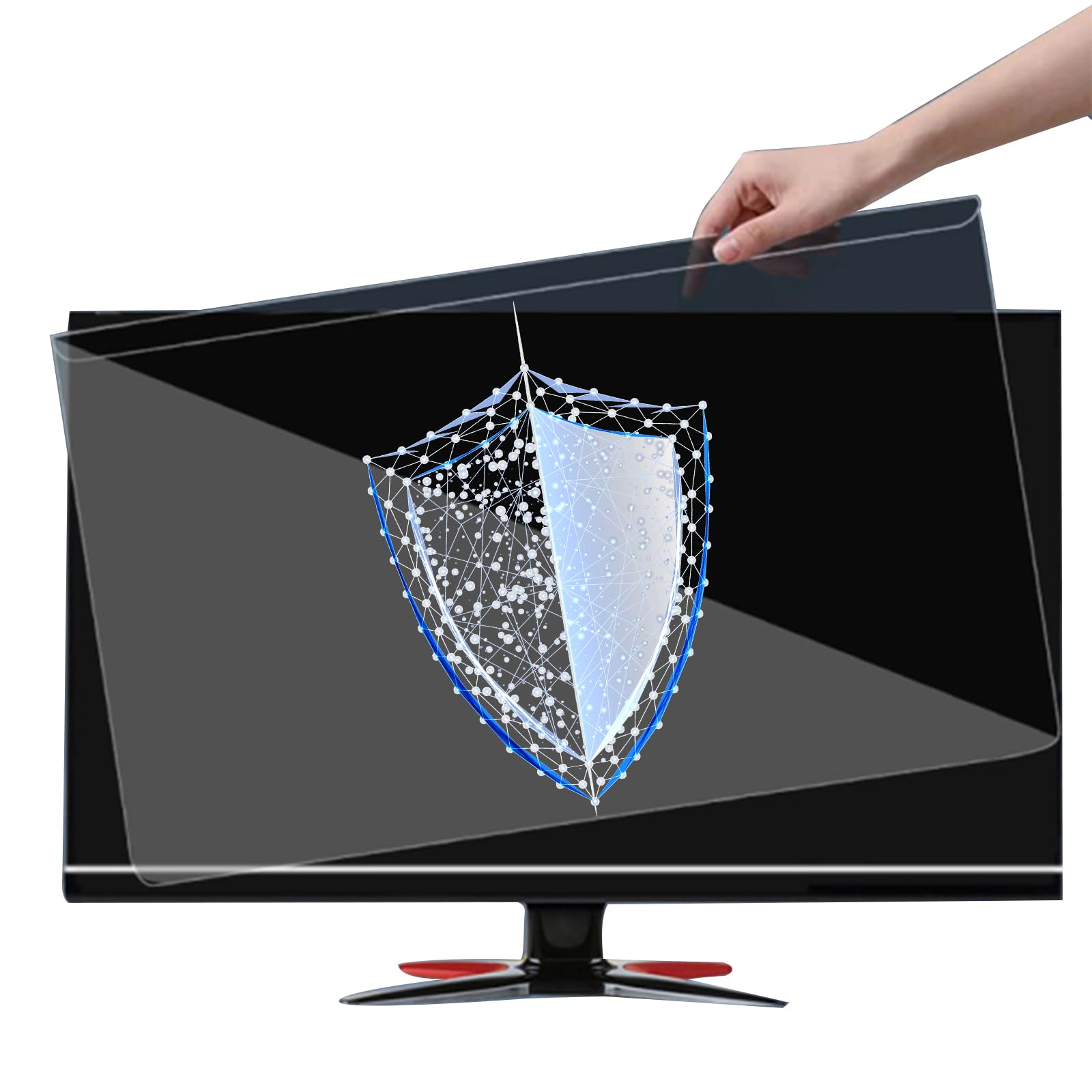Protector De Pantalla para Monitor, Filtro De Privacidad Antispyware para Computadora, Protección Ocular, Luz Azul Antideslumbrante para Aeropuertos, Oficinas, Trenes,24in 540 * 340mm