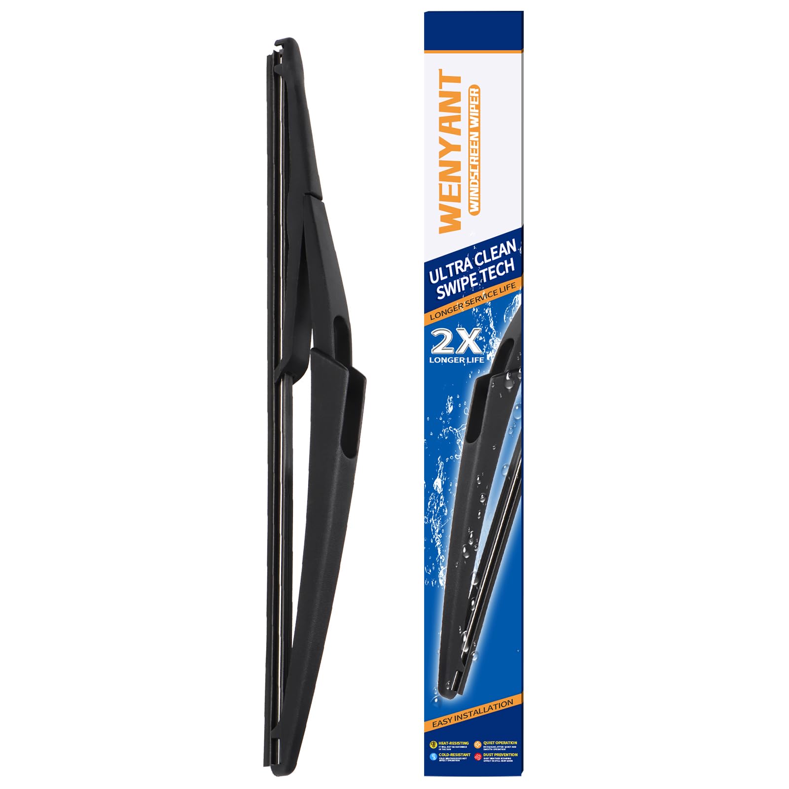 OEM Quality 26 inch + 18 inch Universal J/U Hook Front Windshield Wiper Blades For My Car All-Season Automotive Replacement Blades 2 Pack — view 10