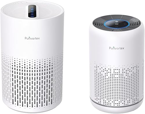 Purivortex Purificadores de aire AC300 White Plus - AC400 blanco para A11ergies, polen, humo, polvo, caspa de mascotas, olor, cabello, sin ozono, 20