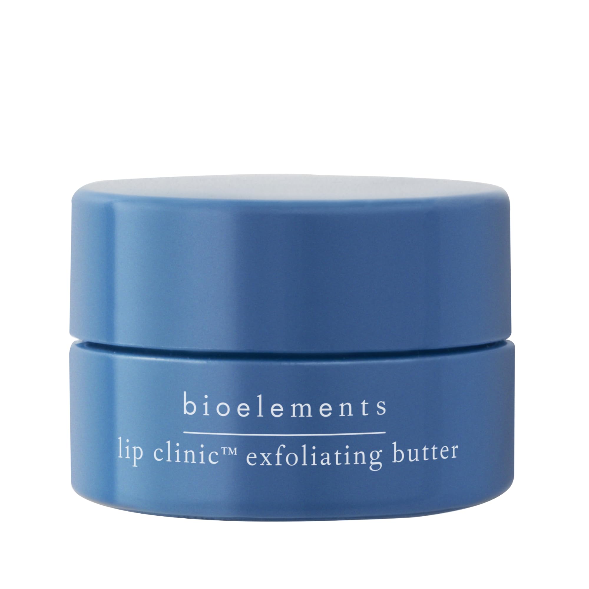 Lip Clinic - Mantequilla exfoliante de 0.33 onzas líquidas, tratamiento suavizante nocturno con AHA, lípidos, manteca de karité y mango, vegano, sin gluten, nunca probado en animales