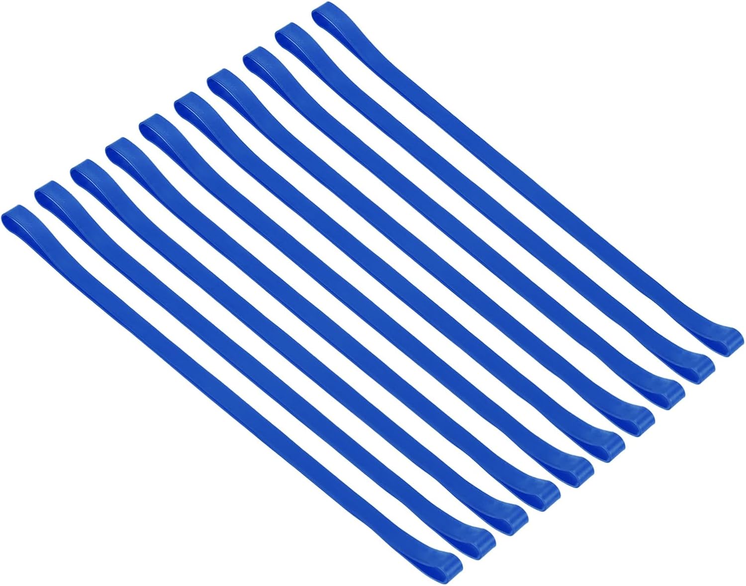 PATIKIL Towel Bands, 10 Pack Elastic Towel Clips Cruise Essentials Windproof Silicone Beach Towel Straps for Beach Pool Cruise Chairs, Blue